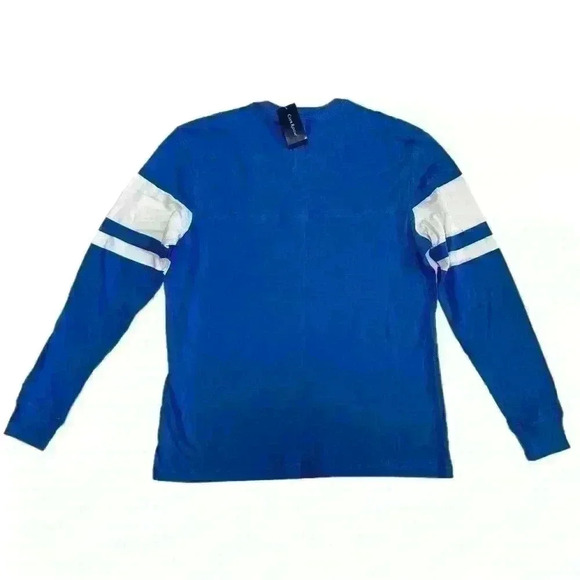 Club Room Men’s Football T-Shirt Created For Macy’s Palace Blue Size M - Picture 6 of 8